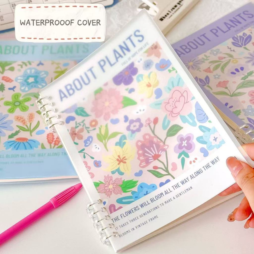 [New Design] A5 Loose-Leaf Notebook Floral Cute Binder Notepad ...