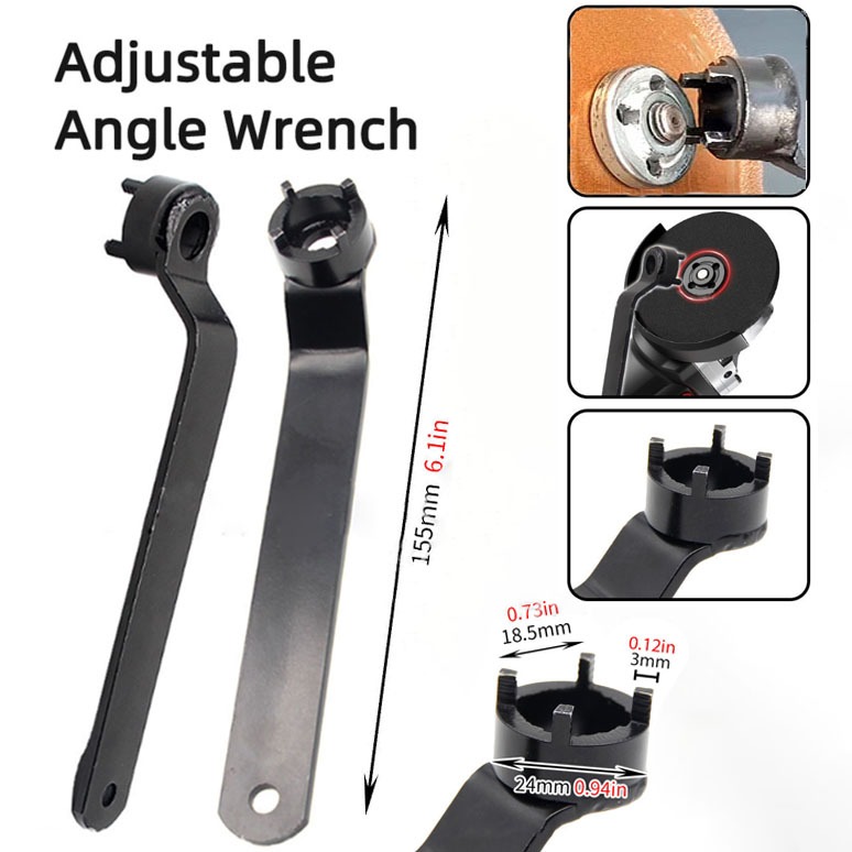 Adjustable Angle Grinder Key Pin Spanner Cutting Machine Wrench Lock ...