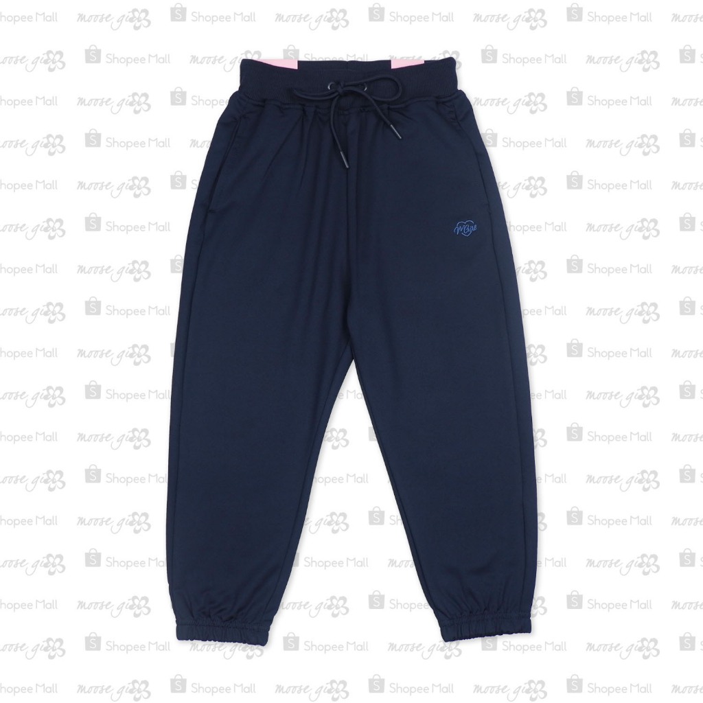 Moose Girl Navy Blue Jogger Pants With "MGirl" Embroidery (GJP-F 7090 ...