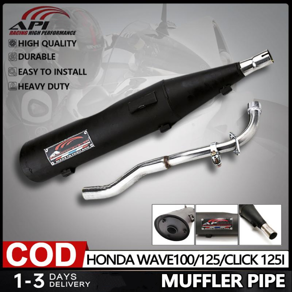 Muffler Pipe 1set V4 Wave 100 / SYM / Smash / Raider J Muffler For ...