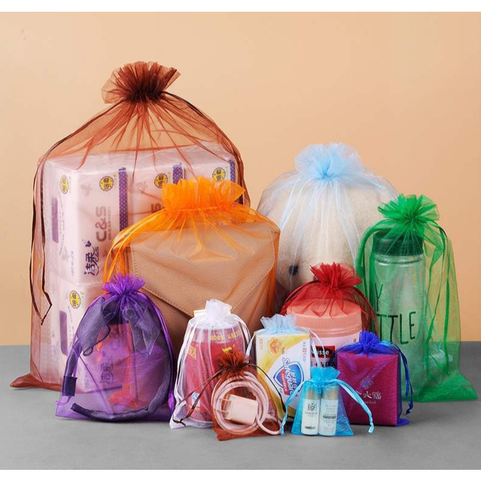 Drawstring Mesh Pouch Small Size Candy Jewelry Wedding Party Gift ...
