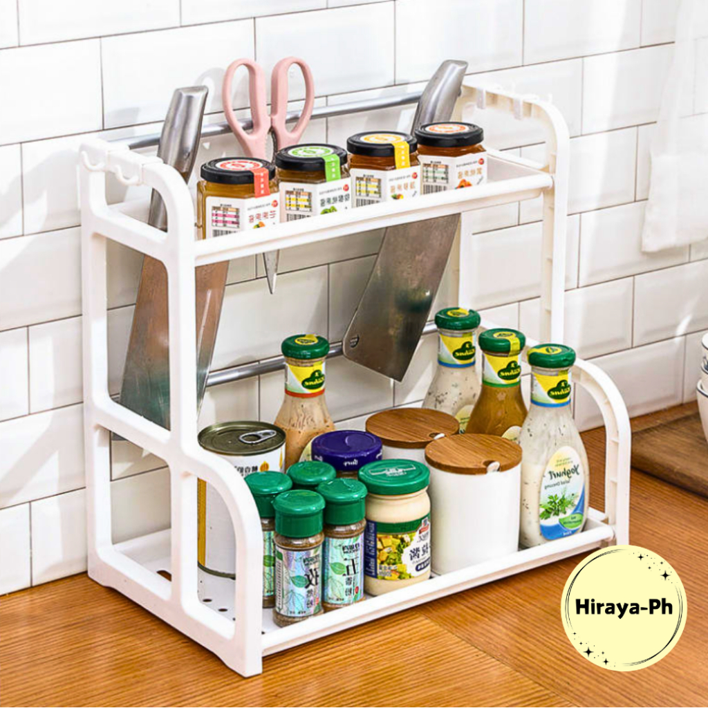 Hiraya Ph Plastic Kitchen Rack Multipurpose Bathroom Pantry Seasoning ...