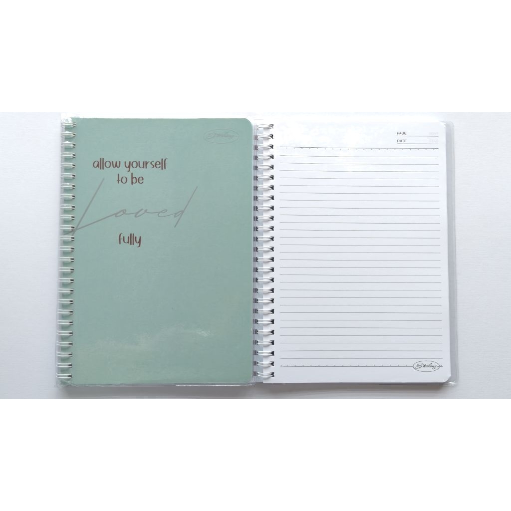 Sterling Spiral Notebook Light Hearted Pastel Cover 6x8.5 Inch 80 Lvs ...