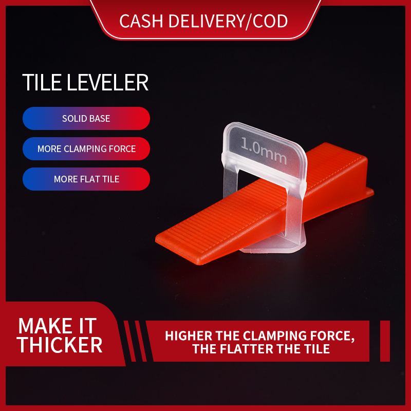 100-500pcs Ceramic Tile Leveling System Clips Spacers Straps Kit Set ...