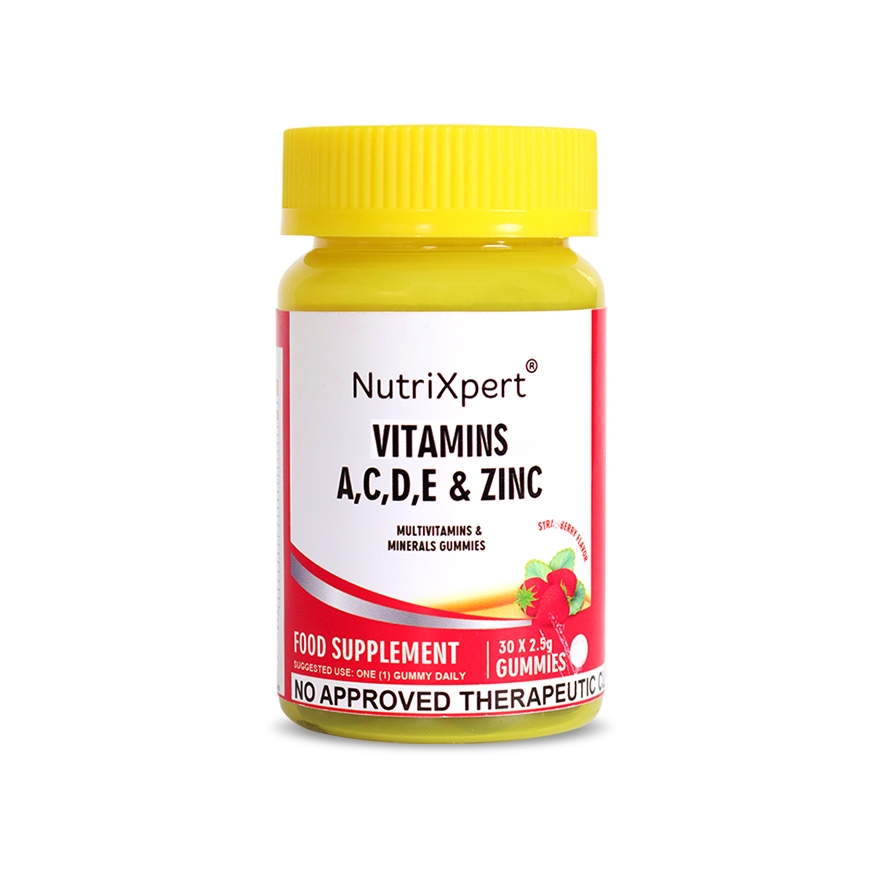 NutriXpert Multivitamins A,C,D,E & Zinc Gummies 30's | Shopee Philippines