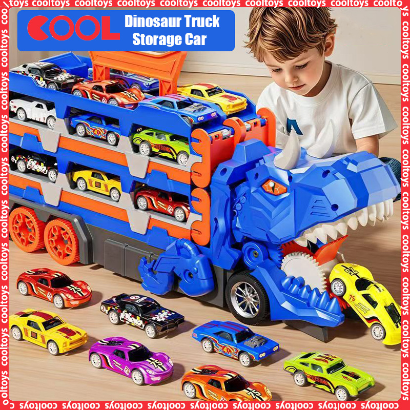 Transformed Dinosaur Truck Toys with 12 Alloy Car Variante Toy ...