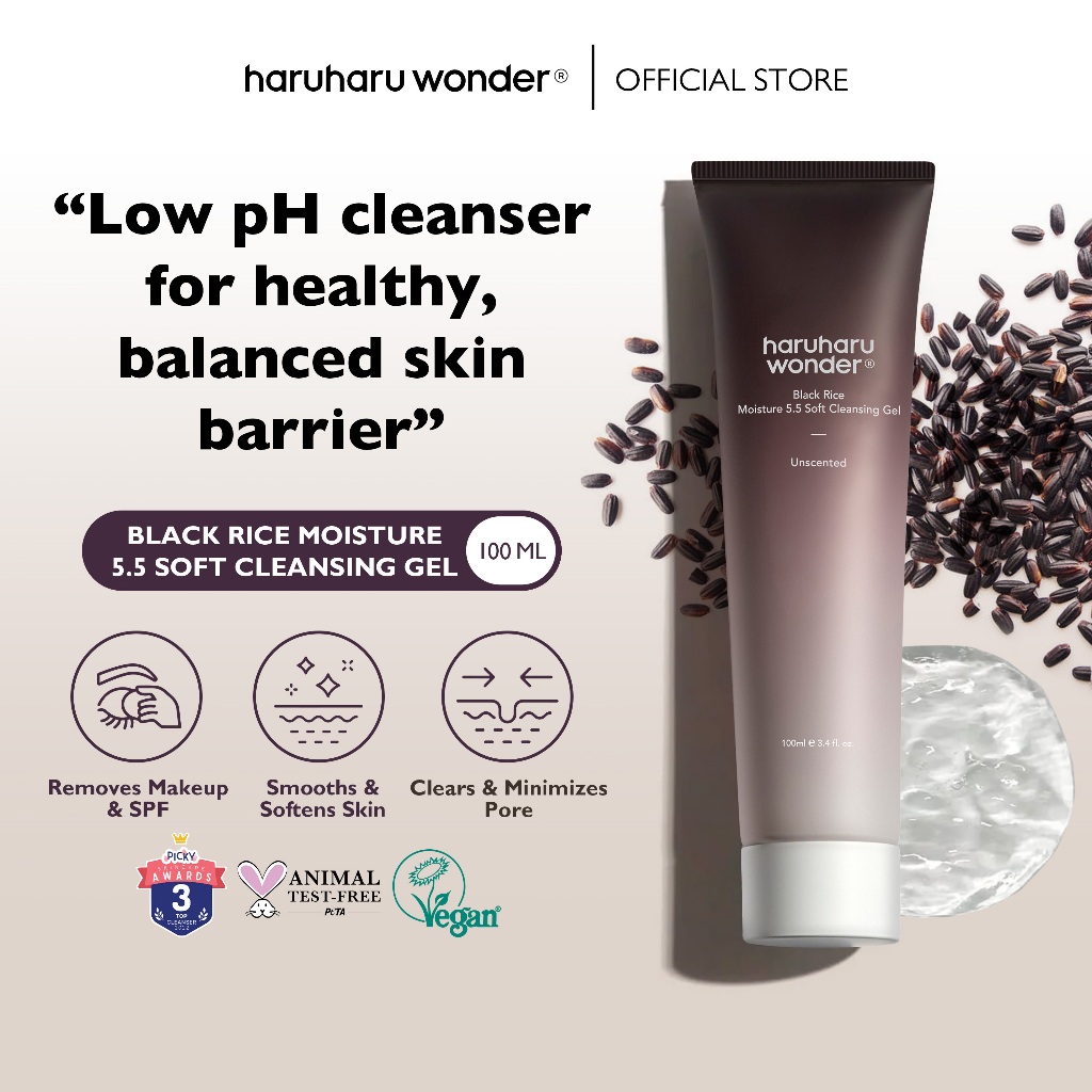 haruharu wonder Black Rice Moisture 5.5 Soft Cleansing Gel 100ml ...