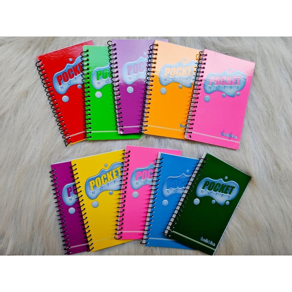 1 PC POCKET NOTEBOOK BUBBLES 82mmx133mm (tickler) / spring &yarn, sold ...
