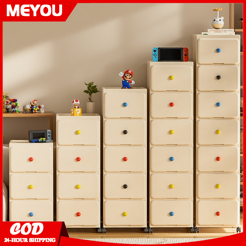 MEYOU Slim Drawer Organizer Plastic Durabox Gap Storage Cabinet Kitchen ...