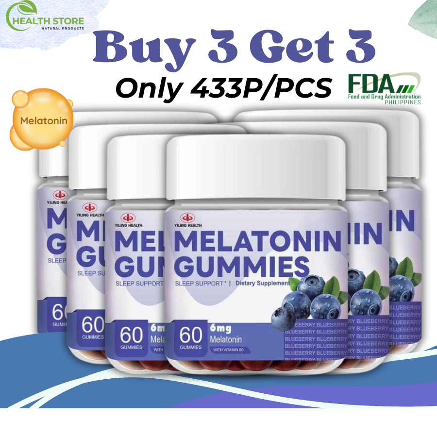 (Buy 3 Get 3) Yiling Melatonin Gummies (60 Gummies) - Melatonin ...