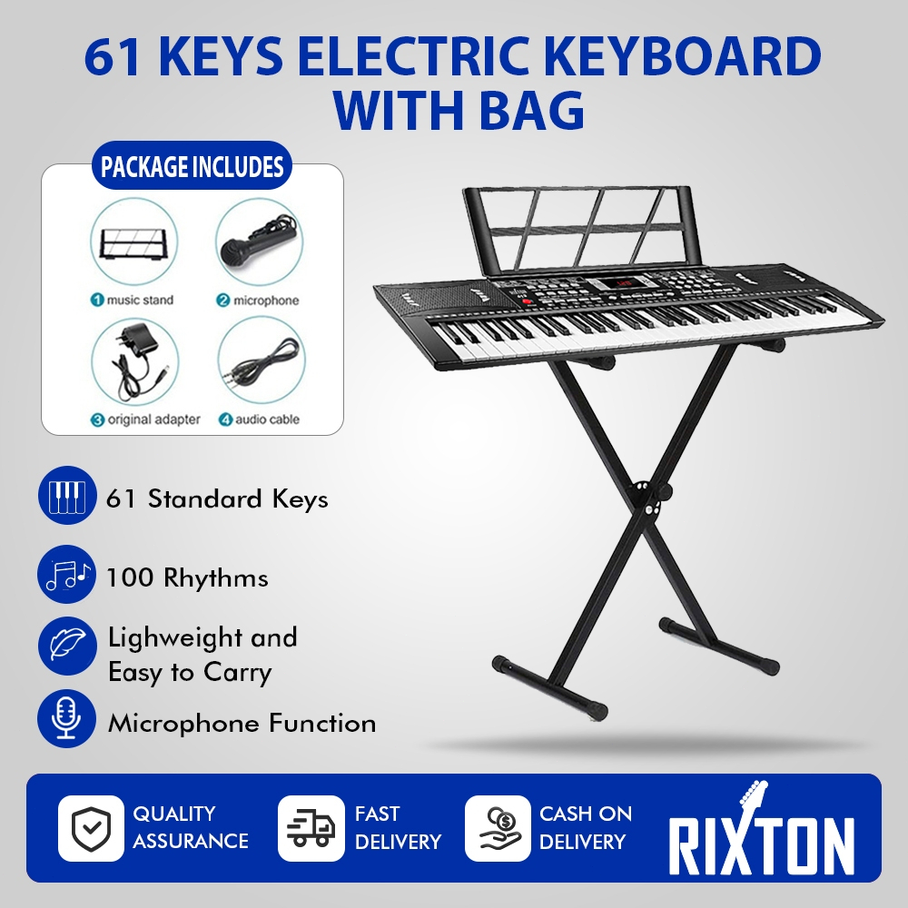 Rixton 61 Keys Electronic Piano Digital Keyboard Piano Portable ...
