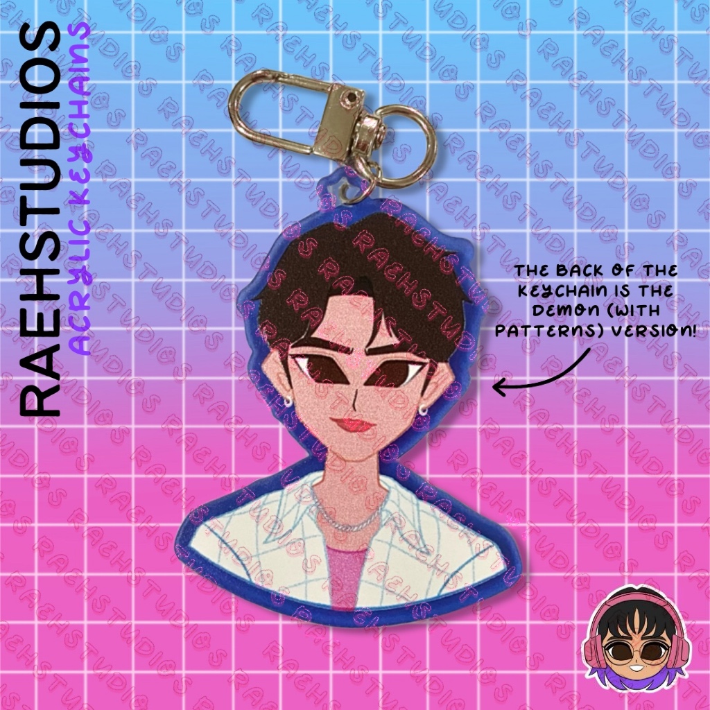 Jinu (Saja Boys) KPOP Demon Hunters Acrylic Keychains by RaeHStudios ...