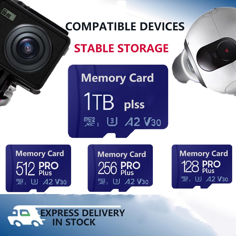 [100% Original] PRO PLUS Micro SD Cards 128GB-256GB-512GB-1TB Memory ...