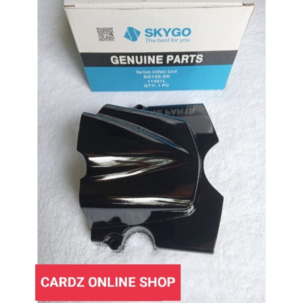 SKYGO REAR ENGINE COVER (BLACK) KING / WIZARD GENUINE PARTS | Shopee ...