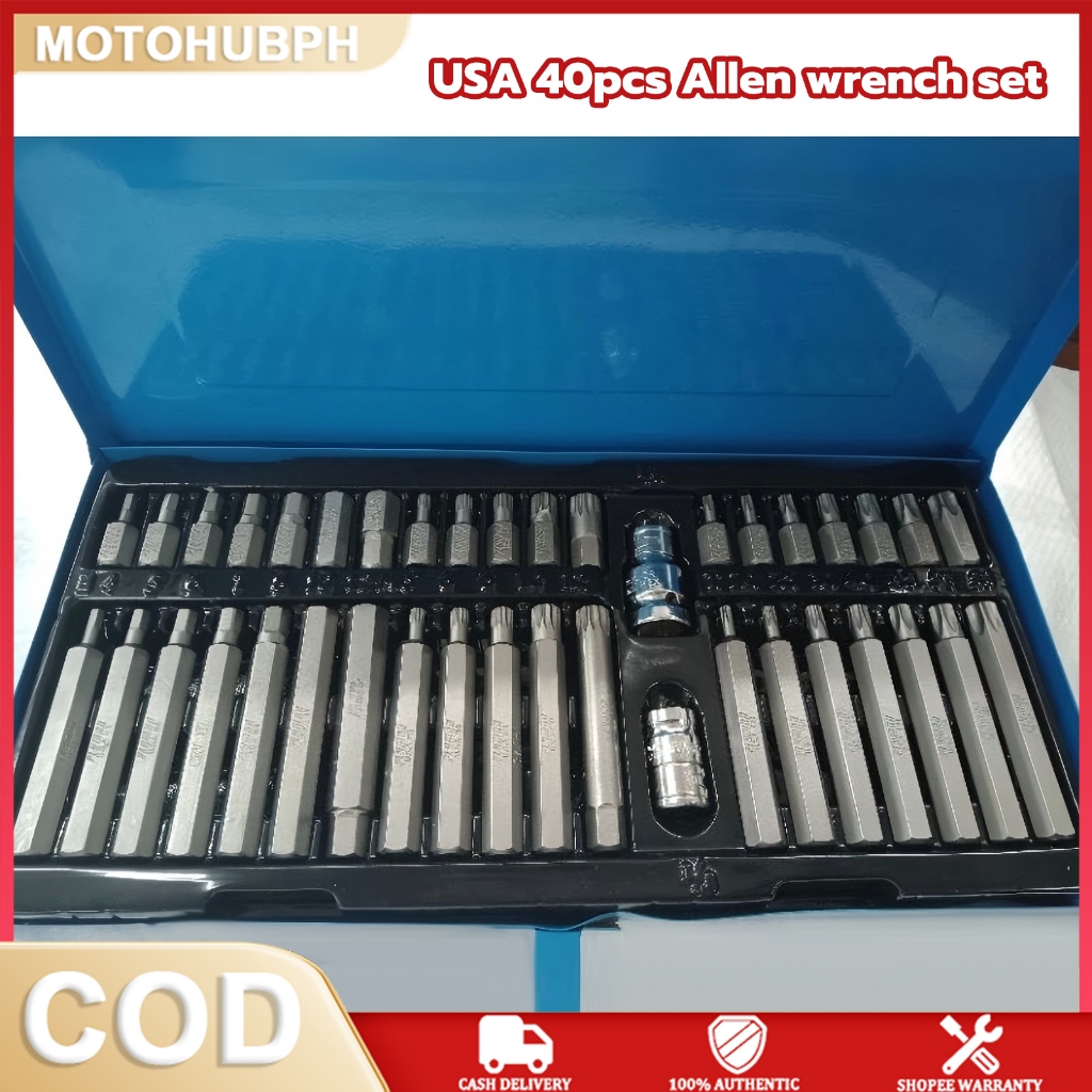 （COD）Flyman 40pcs Allen Wrench Set - USA Branded with Storage Box ...
