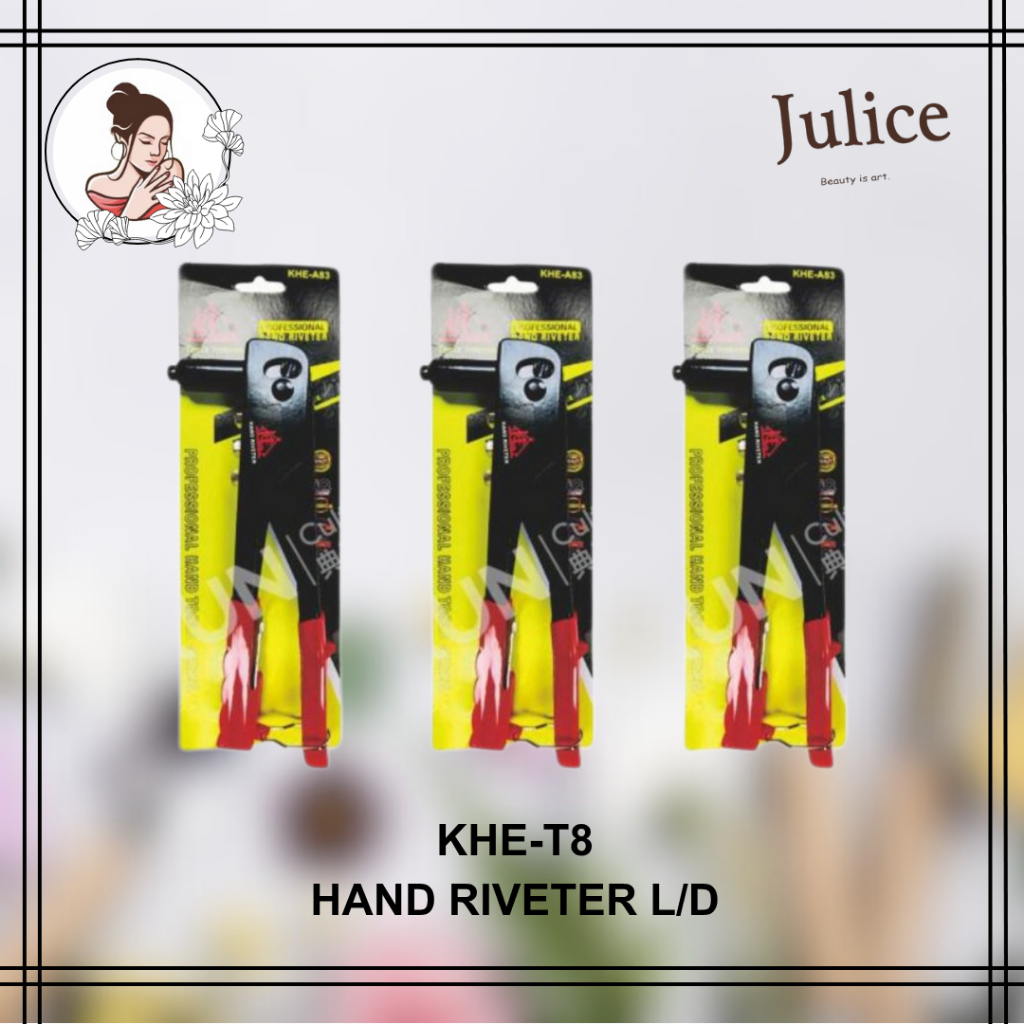 COD (2.4mm, 3.2mm, 4.0mm, 4.8m) 4 Nozzles Hand Riveter Heavy Duty Rivet ...