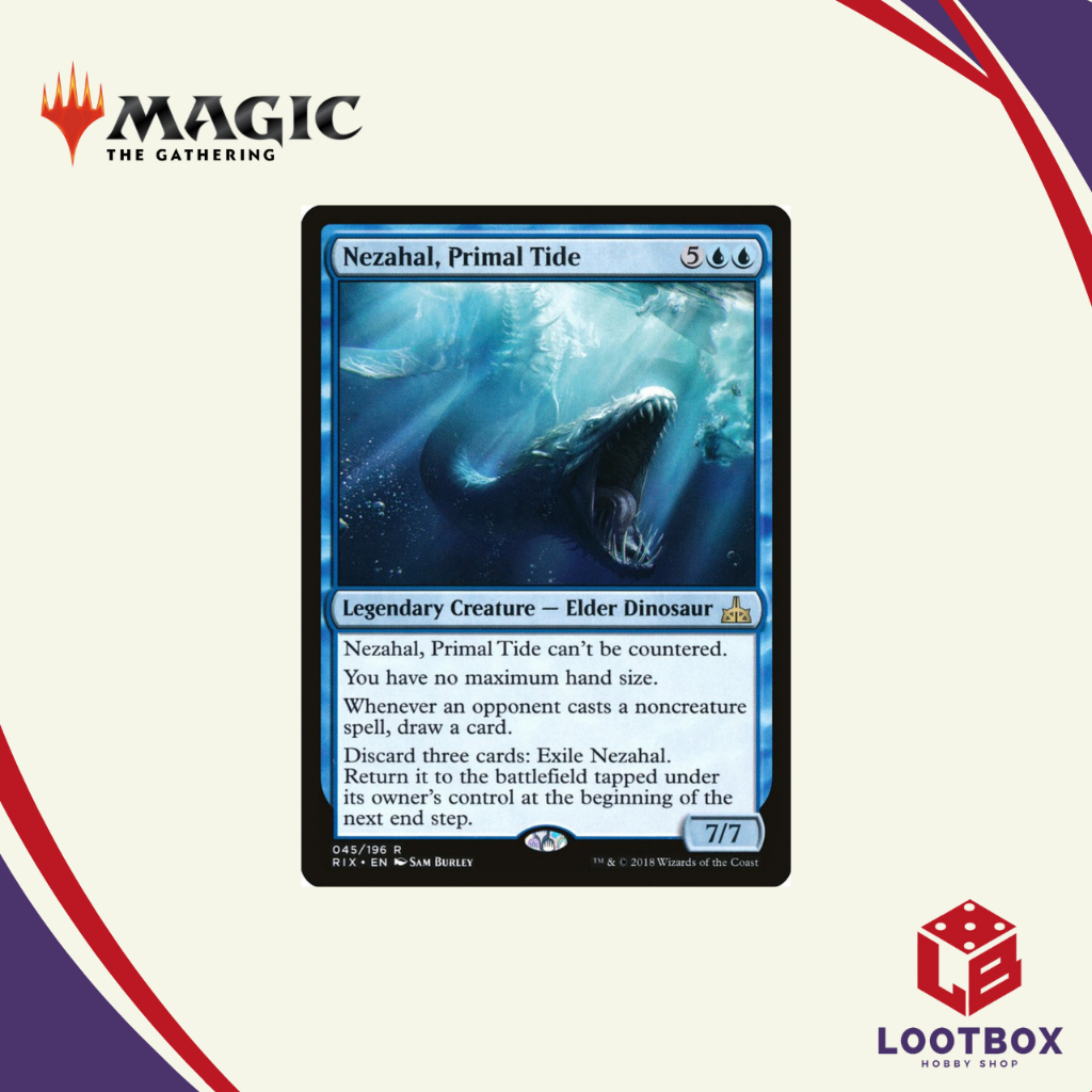 Magic the Gathering: Nezahal, Primal Tide (Rare) - Rivals of Ixalan ...