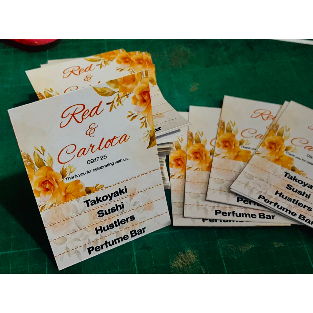 ticket stub 100pcs customized stub | Shopee Philippines
