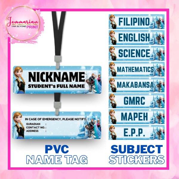 NAME TAG & SUBJECT STICKERS (ana design) | Shopee Philippines