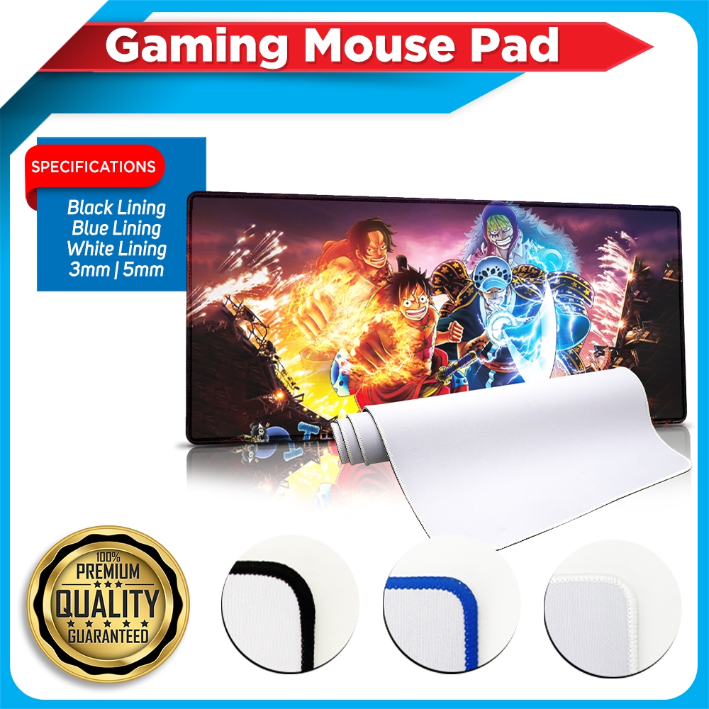 Full Sublimation Extended Gaming Mouse Pad 3mm | 5mm (Black, Blue ...