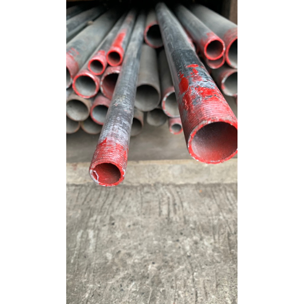 GI round tube fence tubo pipe 1/2 or 3/4 diameter per foot G40 NO ...