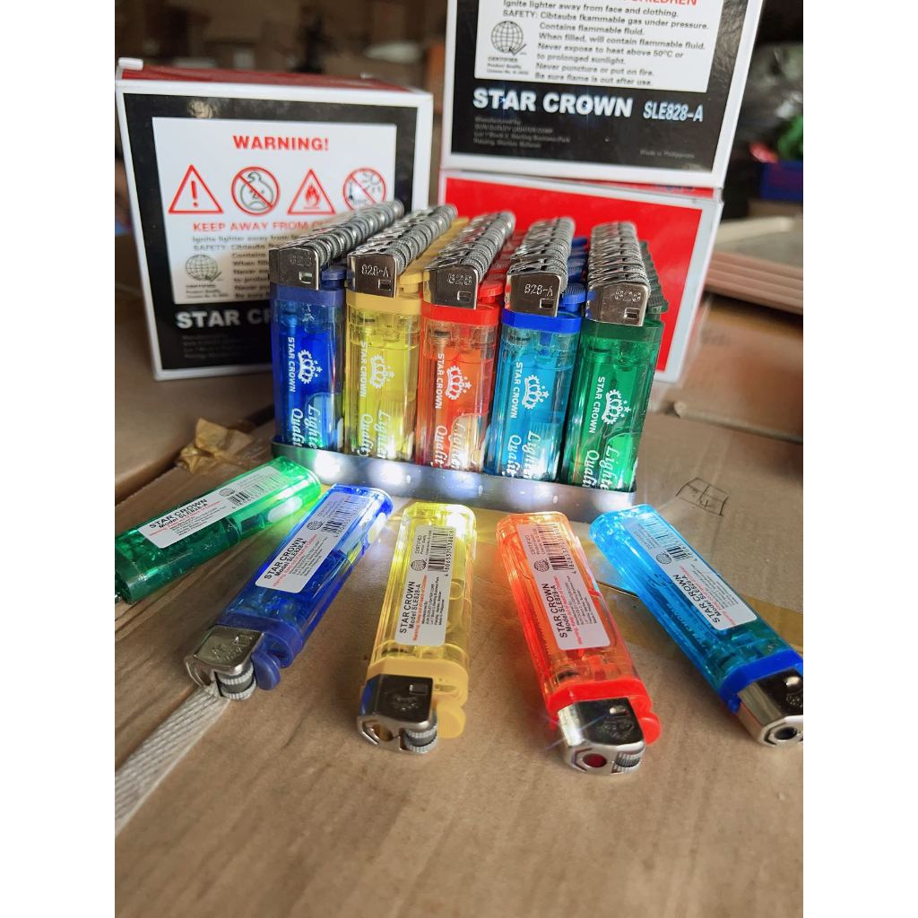 Hot LCC /YOWANT/ STAR CROWN Lighter with Flashlight 50PCS/BOX #828 ...