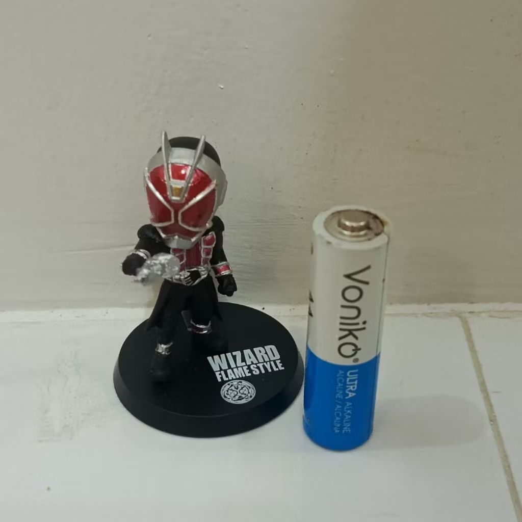 kamen rider mini figure with stand wizard flame style | Shopee Philippines