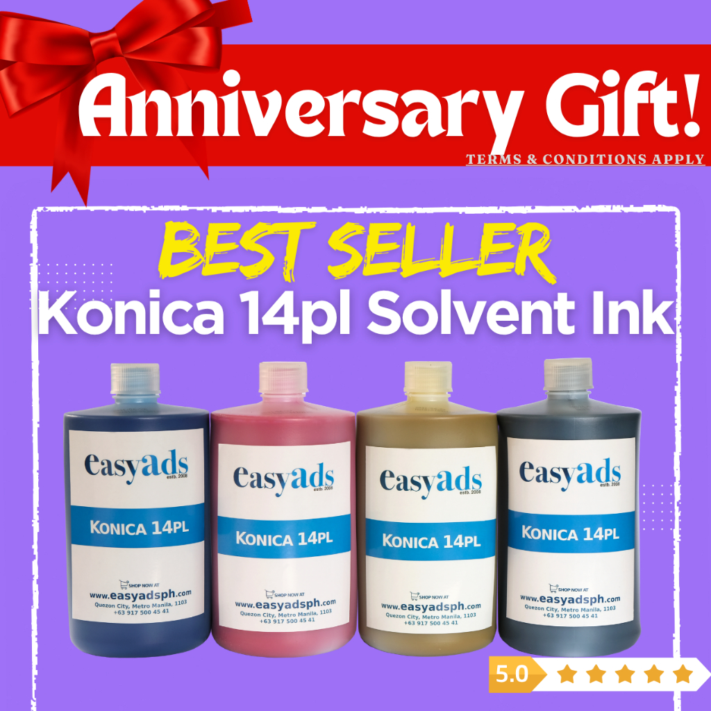 Solvent Ink for Konica 14pl (1 LITER) | Shopee Philippines