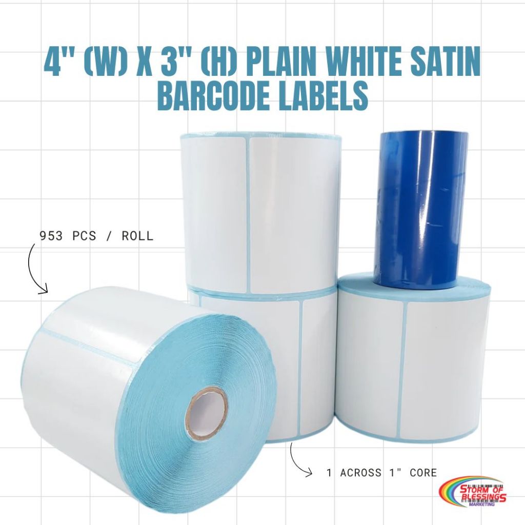 4 x 3 Barcode Sticker Label | Shopee Philippines