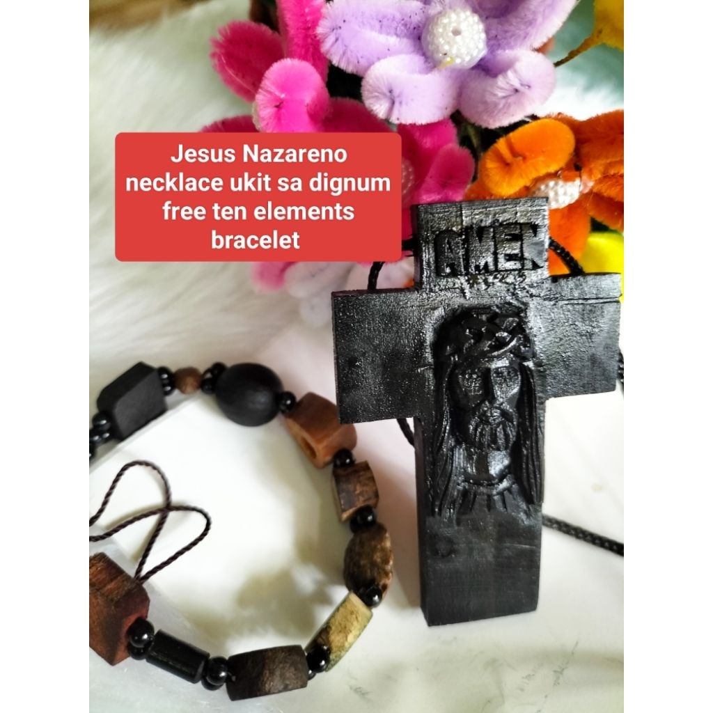 Dignum Jesus Nazareno necklace/ Ukit sa dignum Nazarene kwintas/dignum ...