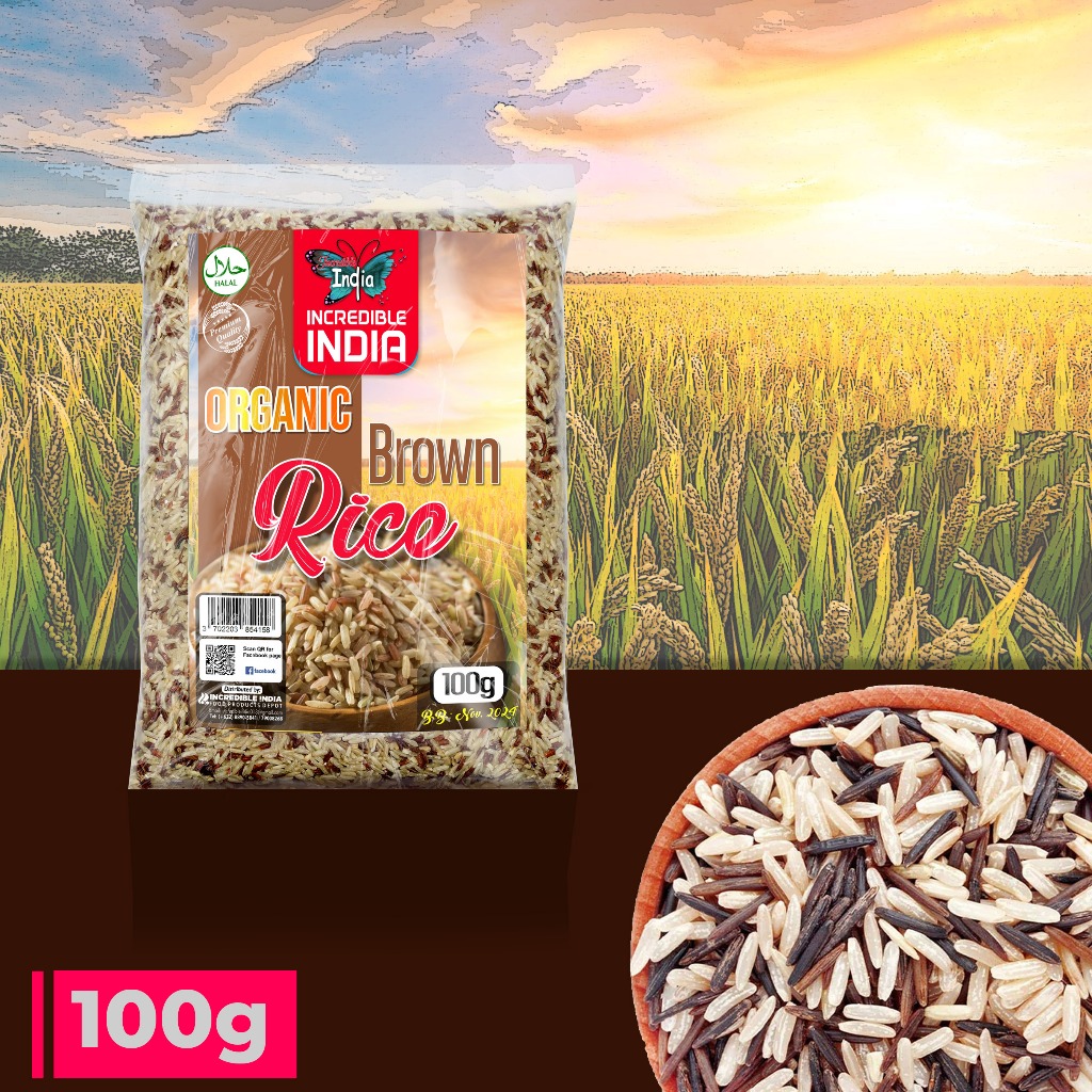 Brown Organic Rice 100g | Shopee Philippines