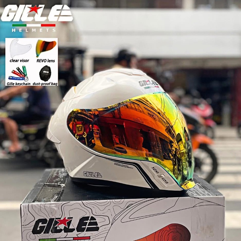 GILLE Official A5009 PHOENINX Drink Smoke Modular Helmet Full Face Open ...