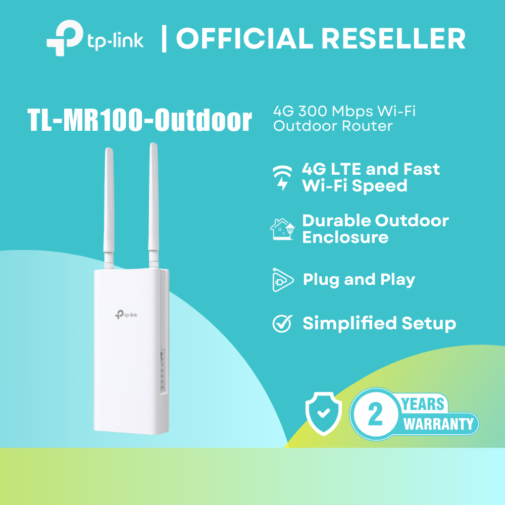 TP-Link TL-MR100-Outdoor Router (4G / 300Mbps Wi-Fi / IP65 / PoE ...