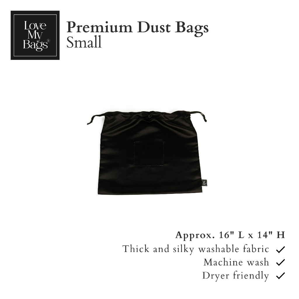 Love My Bags Premium Dust Bag Small for bag storage travel closet thick  silky washable