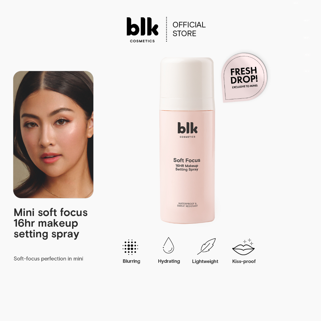 blk cosmetics mini soft focus 16hr makeup setting spray (Setting Spray ...