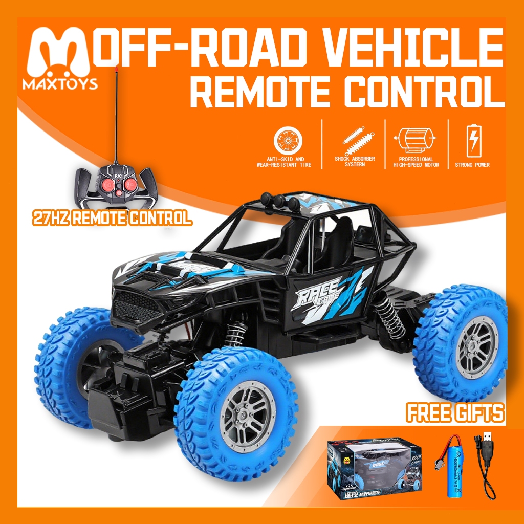 Remote Control with Lights Car Electric Vehicle Truck Buggy Four-way ...