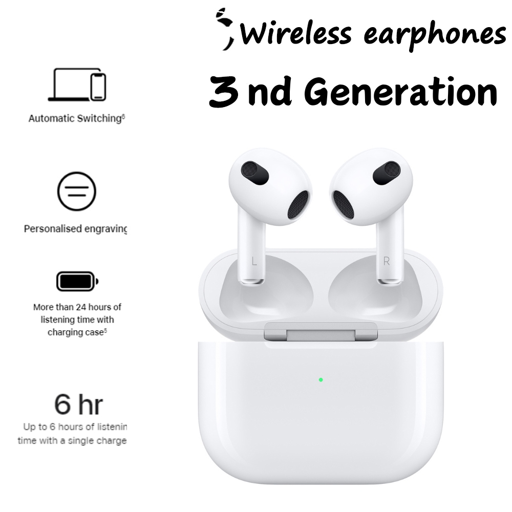 [Latest] Air/Pods 3 Gen earphone premium Wireless headphones with ...