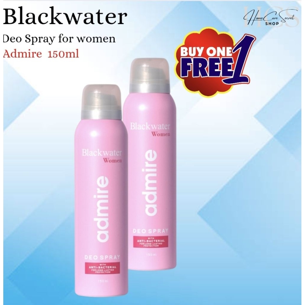 BLACKWATER ADMIRE DEO SPRAY FOR WOMEN BUY 1 TAKE 1 | Shopee Philippines