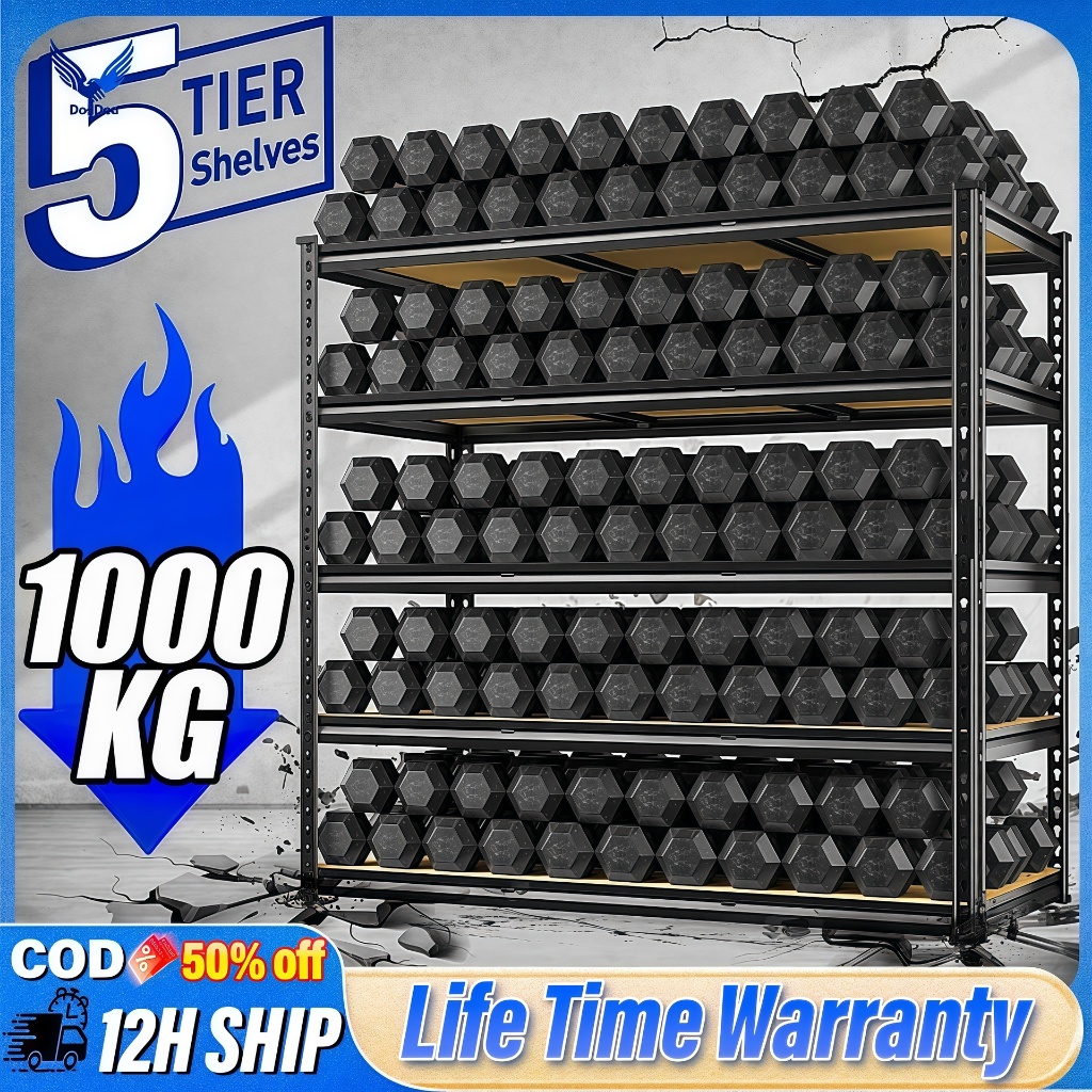 【Lowest Price】Metal Rack Heavy Duty Adjustable Boltless Storage ...