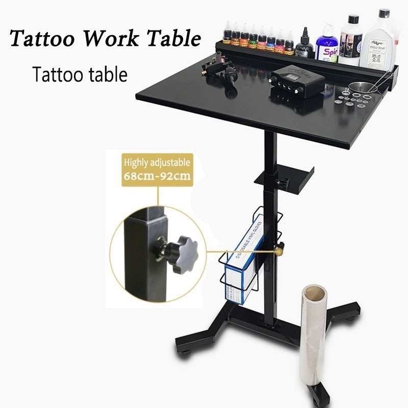 COD Tattoo Workstation Height Adjustable Tattoo Desk Table for Tattoo ...