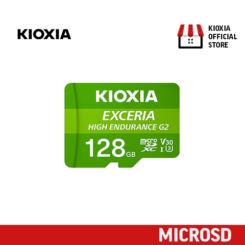 Kioxia Exceria Scheda MicroSD 128 GB High Endurance - V30, U3, A1 Per Video 4K E Android