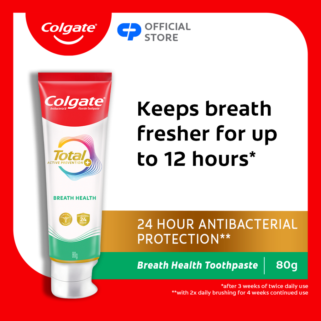 NEW Colgate Total Breath Health Antibacterial Toothpaste, Keeps Breath ...