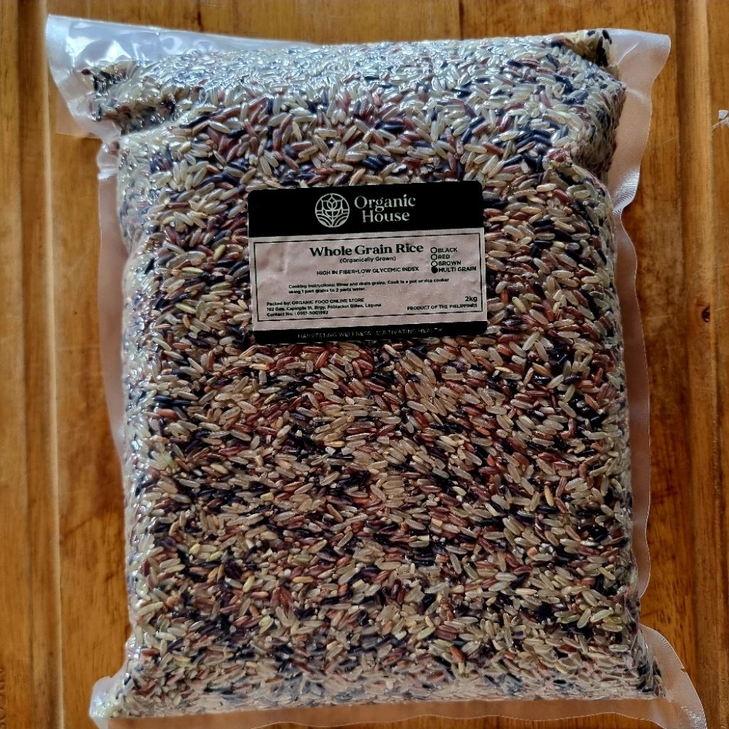 Organic House Multi-Grain Rice 2kg (Support Local Farmers) | Shopee ...