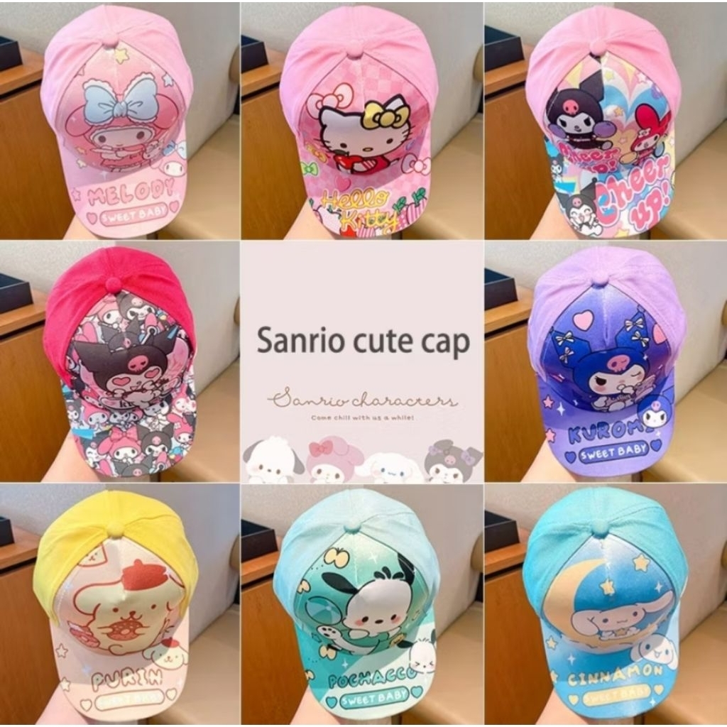Cute character cap kids cap adjustable | Shopee Philippines