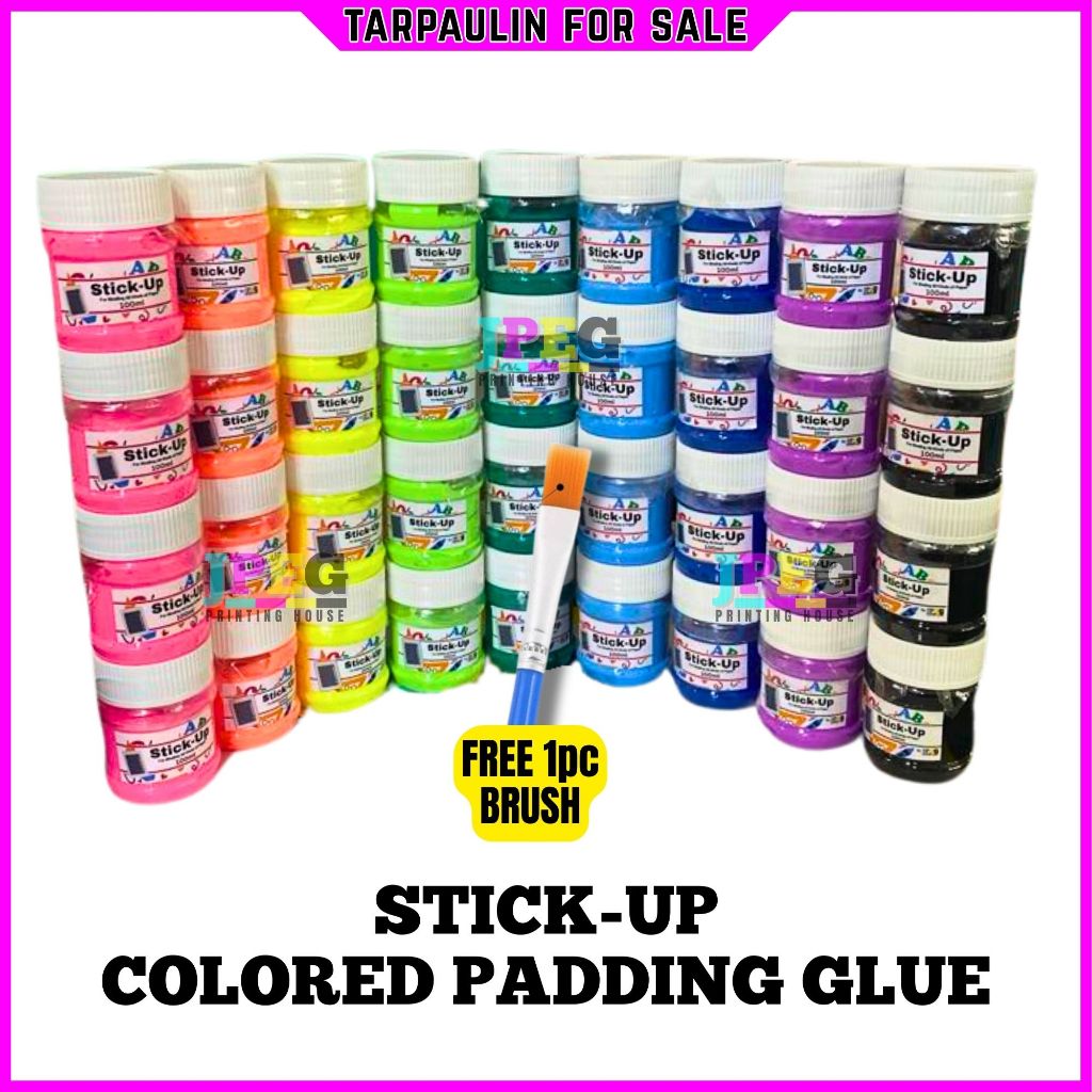 TPS 100ml LIMITED EDITION COLORED PADDING GLUE with FREE BRUSH Strong ...