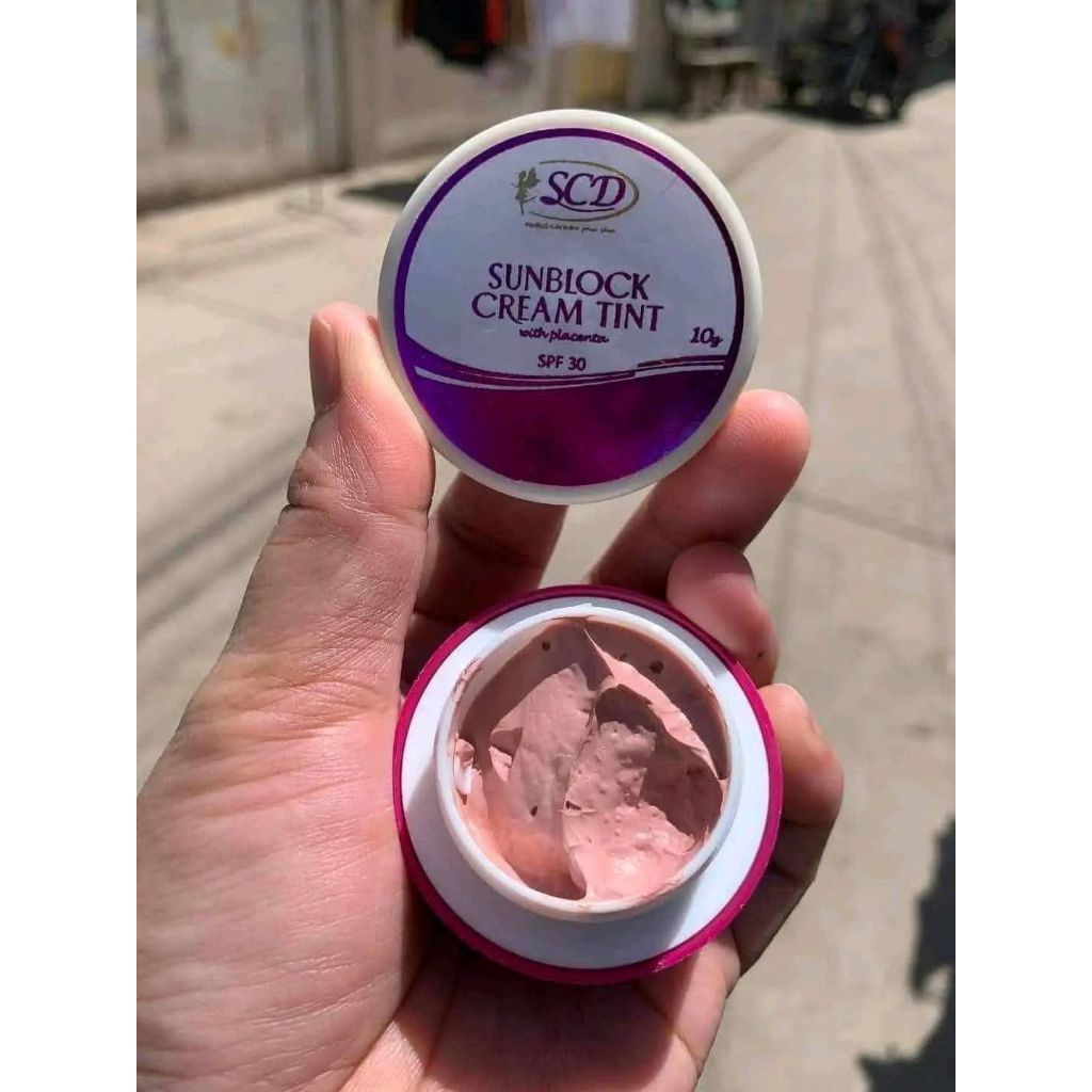 SCD SUNBLOCK CREAM TINT WITH PLACENTA 10g SPF30 | Shopee Philippines