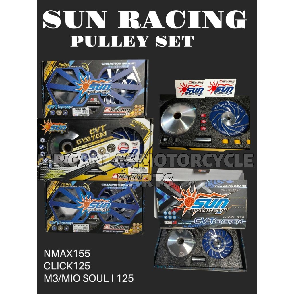 SUN RACING SPIRIT PULLEY SET (NMAX155/CLICK125/M3/PCX) | Shopee Philippines