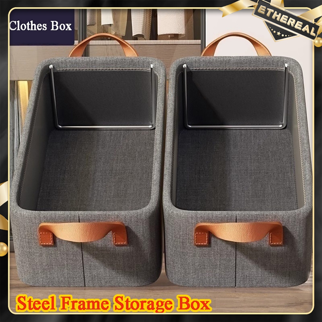 Large Foldable Steel Frame Storage Box Foldable Clothes Storage ...