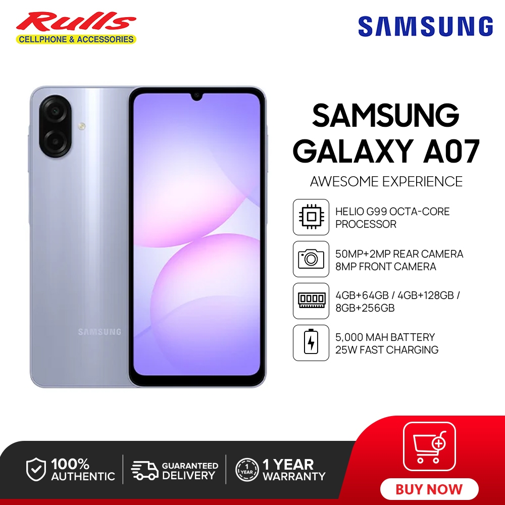 Samsung Galaxy A07 Smartphone | 4GB+64GB / 4GB+128GB / 8GB+256GB ...