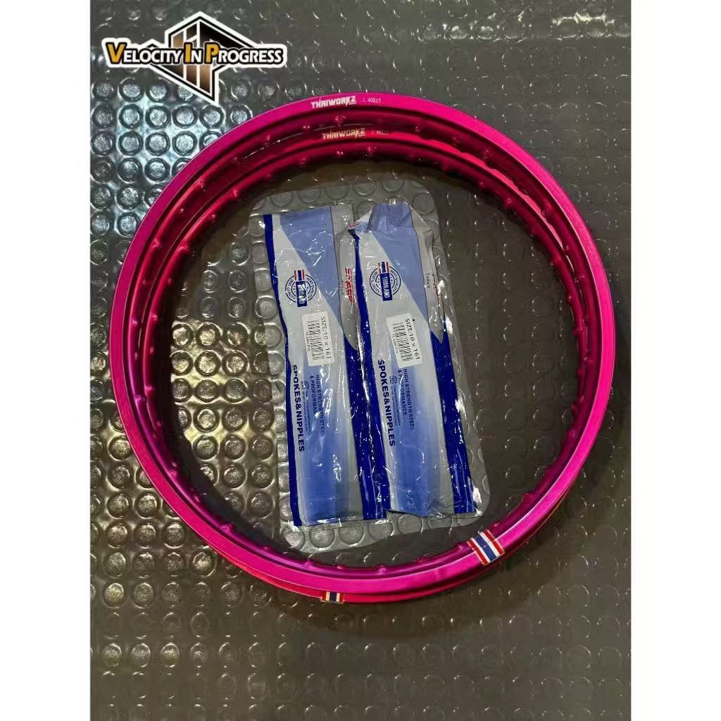 THAIWORKZ RIM SET PAIR 2PCS WITH ORDINARY SPOKE DRUM TYPE 10X161 ...